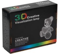 Светящаяся доска светильник для заметок 3D Creative Visualization lamp с подсветкой 3 режима с меловым маркером, Ночник для рисования Белый