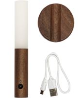 Настенный аккумуляторный LED светильник ночник Motion Sensor Night Light W-52 Фонарь с датчиком движения на стену на магнитном держателе Коричневый