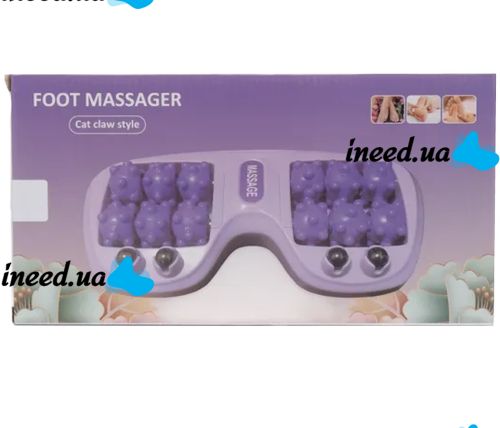 Роликовый массажер для ног Cat Claw Style Foot Massager рефлексотерапевтический для массажа стоп с магнитными шариками для снятия стресса и усталости