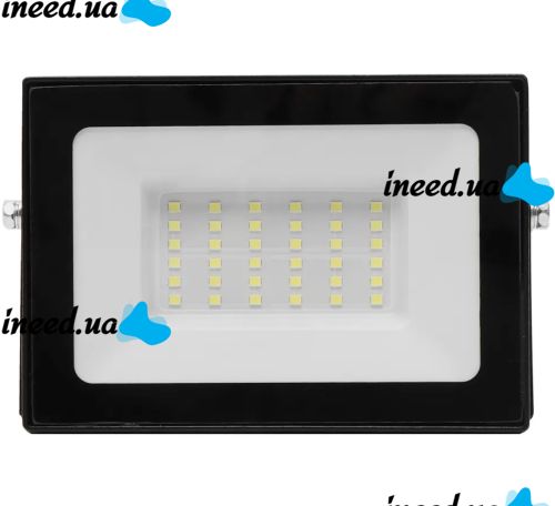 Светодиодный уличный прожектор 30W LED Flood Light Series 2 UKC FL-30 с монтажным креплением на кронштейн, Дневной Лед фонарь 30 Вт IP66 для улицы от сети