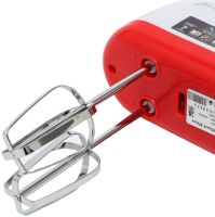 Ручной кухонный миксер Domotec R-6633W 260W для замешивания и взбивания теста с 2 видами насадок, Тестомес Домотек R.6633W 7 скоростей от сети
