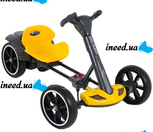 Детский электрокарт машинка Bambi M6072 до 30 кг с пультом, Электромобиль картинг Go Kart 35W с дистанционным управлением, светом и музыкой для детей