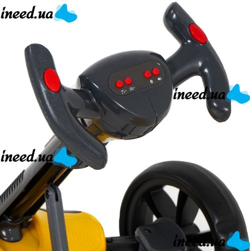 Детский электрокарт машинка Bambi M6072 до 30 кг с пультом, Электромобиль картинг Go Kart 35W с дистанционным управлением, светом и музыкой для детей