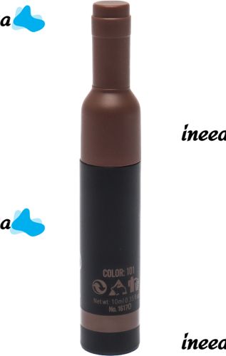Водостойкая краска тинт Ministar Brow Tattoo Black Черный с тату эффектом для подчеркивания бровей, Маркер гель #102 10 мл для татуировки бровей