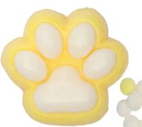 Силиконовая игрушка антистресс сквиш Кошачья лапка Squishy Toys с ворсинками для рук, Детская мялка лапа кота Моти Каваи с шариками 2410-4 для детей