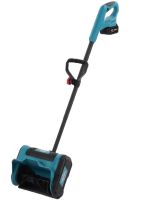 Аккумуляторный шнековый снегоуборщик Hayami HA-1018 21V 4Ah с 2 аккумуляторами, Электролопата скрепер LY-749 для уборки с регулировкой выброса снега
