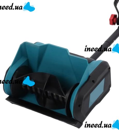 Аккумуляторный шнековый снегоуборщик Hayami HA-1018 21V 4Ah с 2 аккумуляторами, Электролопата скрепер LY-749 для уборки с регулировкой выброса снега