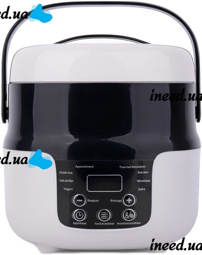 Автомобильная мультиварка Car Electric Rice Cooker M20A 2 л сенсорный мультиповар с подогревом и таймеров 6 режимов от прикуривателя 12V 24V