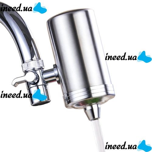 Проточный фильтр насадка на кран из нержавеющей стали Water Purifier ZSF-080 для очистки воды, Водяной фильтр для воды под кран 687-1 Серебристый
