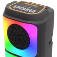 Аккумуляторная колонка динамик Bluetooth SPEAKER MS-3629BT с RGB LED подсветкой Беспроводная акустическая блютуз система E4109 FM AUX от аккумулятора