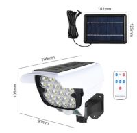 Уличный светодиодный фонарь муляж в виде камеры Solar Light JLP-2177 с датчиком движения на солнечной батарее Мини камера обманка лампа с пультом ДУ