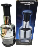 Ручной пресс измельчитель Onion Vegetable Food Chopper SF-462 для измельчения лука и чеснока с крышкой, Чеснокодавка чоппер из нержавеющей стали