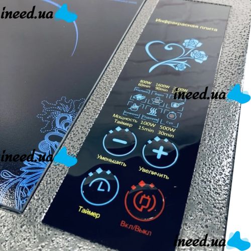 Domotec MS-5842 Ceramic Electric Desktop Infrared Stove for 1 burner 2000W, Ceramic Induction Electric Stove 2000W 8 modes