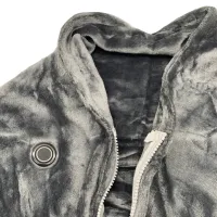 Туристический плед пончо с подогревом Heating Shawl Blanket JT-202275 от USB Power Bank Электроодеяло с застежкой 3 режима нагрева для кемпинга Серый