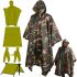 Tactical Raincoat Poncho Tramp TR-3154 Awning 3 in 1 Camouflage Universal Military Waterproof Raincoat, Rain Cape with Hood 154x145 cm