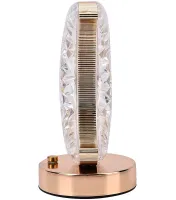 Настольная лампа-ночник Circle Table Light PC-8217 сенсорный ночник круг, светодиодная лампа светильник с кристаллами на акриловой подставке 3 режима