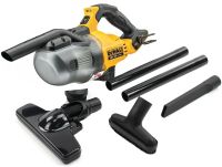 Автомобильный аккумуляторный пылесос DeWALT DCV501LN-XJ 36V 6Ah с насадками, Беспроводной пылесос Деволт с 2 аккумуляторами для авто и дома Желтый