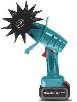Аккумуляторный ручной мини культиватор Makita G6685 для рыхления и прополки огорода, беспроводной электрокультиватор с 2 аккумуляторами для сада