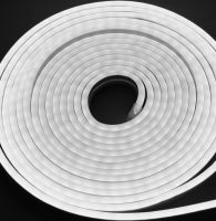 Светодиодная силиконовая лента Led Neon 0719 Белая 5 м неоновая гибкая подсветка в силиконе с блоком питания от сети 3000К IP65 12V-220V White