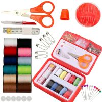 Дорожный швейный набор One Second Needle чудо-иголки для шитья Insta Sewing Kit Tasy To Thread, ножницы, иголки с боковым отверстием Ван Секонд Нидл