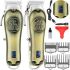 Professional Hair Clipper VGR V-658 4 Nozzles Men's Rechargeable Beard Trimming Machine with Trimmer Function and LCD Display