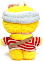Мягкая игрушка Huada Toys уточка в очках Lalafanfan 35 см, плюшевая утка в одежде Cafe mimi duck Лалафанфан Желтая