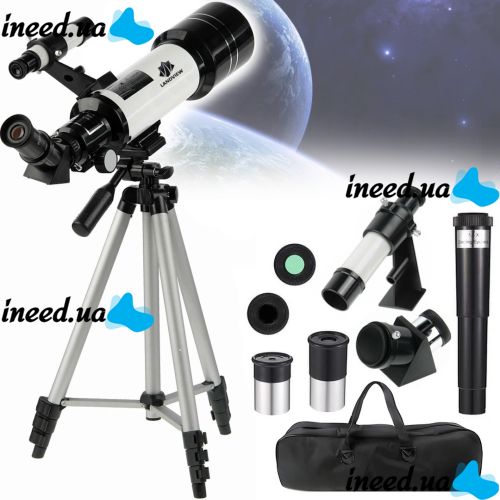 Астрономический телескоп Landview 40070 7922 140х монокуляр на треноге с двумя окулярами, телескоп-монокуляр со штативом и сумкой для наблюдений