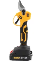 Набор электроинструментов DeWalt 2 в 1 Аккумуляторный секатор DCMPP540P1 и цепная пила DCM160N 24V, Набор инструментов Деволт 2 аккумулятора в кейсе
