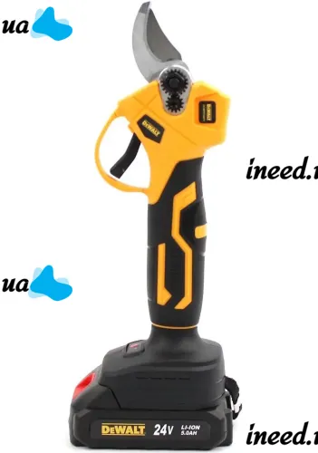 Набор электроинструментов DeWalt 2 в 1 Аккумуляторный секатор DCMPP540P1 и цепная пила DCM160N 24V, Набор инструментов Деволт 2 аккумулятора в кейсе
