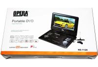 Цифровой автомобильный DVD проигрыватель Opera NS-1129 11" портативный поворотный плеер DVD-книга с пультом ДУ, джойстиком TV USB SD OP-1129