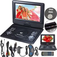 Цифровой автомобильный DVD проигрыватель Opera NS-1129 11" портативный поворотный плеер DVD-книга с пультом ДУ, джойстиком TV USB SD OP-1129