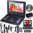 Цифровой автомобильный DVD проигрыватель Opera NS-1129 11" портативный поворотный плеер DVD-книга с пультом ДУ, джойстиком TV USB SD OP-1129