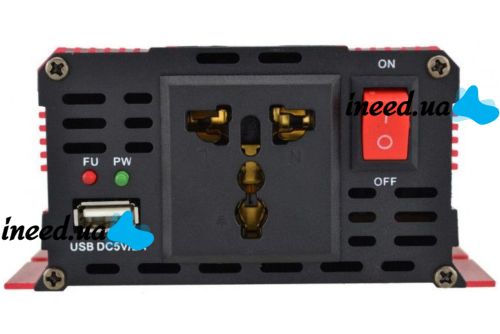 Автомобильный инвертор UKC 12V-220V 2000W KC-2000D авто преобразователь напряжения тока с LCD дисплеем от прикуривателя, аккумулятора с экраном