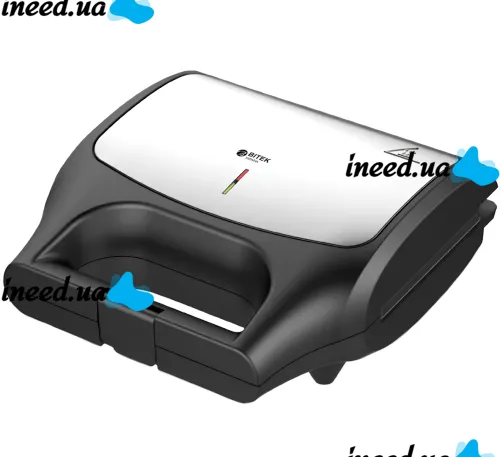Электрическая cендвичница Bitek BT-551 1800W с 8 съемными формами бутербродница, гриль, вафельница, орешница с антипригарным покрытием от сети 220V
