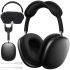 Wireless Bluetooth Headphones AirPods Max Black Full Size Bluetooth Stereo Headphones with Microphone and Noise Canceling in Smart Case MGYJ3 Black