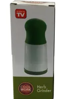 Ручной измельчитель для свежей зелени Herb Grinder ручная механическая мельница для специй и сушеных трав с регулируемым уровнем помола Зеленая