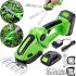 Rechargeable Garden Shears Garden Cutter Vcitn 2 in 1 Hand Trimmer Brush Cutter for Mowing Lawns, Shrubs and Grass with Two Nozzles 24V