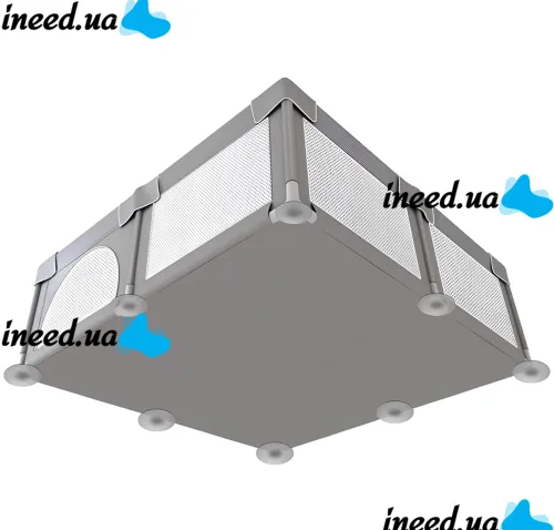 Детский игровой манеж Harmony Comfort HRM-1218 120х180 см игровая зона с москитной сеткой для детских игр, сухой складной бассейн для малышей Серый 
