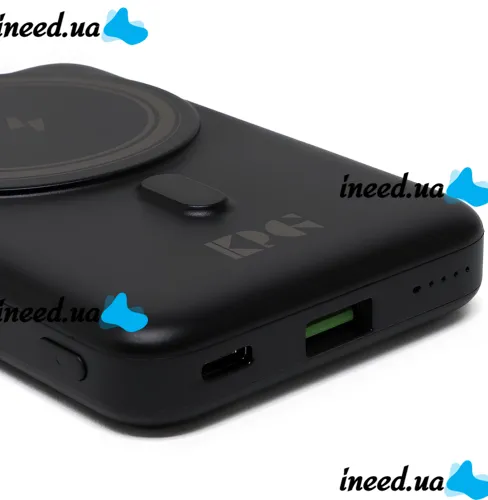 Беспроводное зарядное устройство King Power Bank WPG-101 10000 mAh с быстрой зарядкой, портативный внешний аккумулятор USB повербанк для телефона