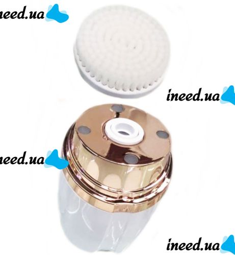 Аккумуляторная массажная щетка 3 в 1 Sonic Facial Cleansing Drush With LT-606 для лица с насадками, Профессиональная электрическая щетка для умывания