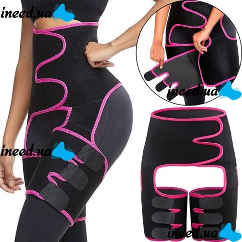 Корректирующий пояс фиксатор Adjustable One Piece Waist Band JN-79 для похудения и коррекции талии, Жиросжигающий корсет для занятия спортом Черный