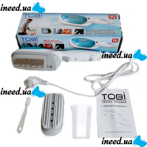 Ручной отпариватель Tobi Travel Steamer 2078 DJV 562 N 800W для одежды, Парогенератор, Паровая щетка утюг Тоби Тревел Стимер, Пароочиститель от сети