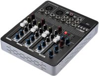 Профессиональный микшерный пульт Yamaha Mixer BT4000 2ch BT 4-канальный активный аудиомикшер со встроенным усилителем и Bluetooth MX-4000BT Черный