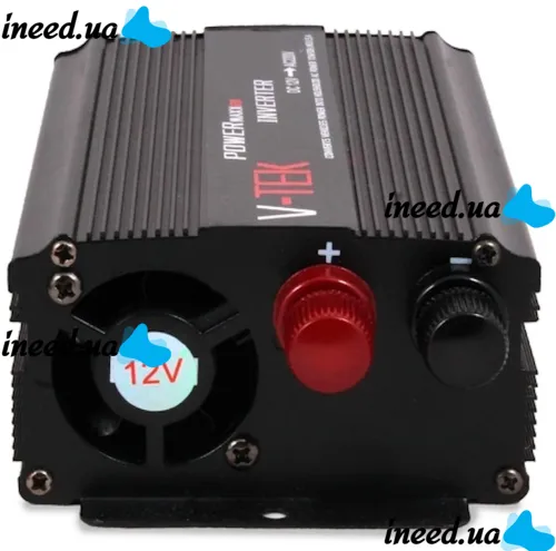 Автомобильный инвертор V-TEK PowerMaxx SSK-5000W 12V-220V от прикуривателя и аккумулятора, Авто преобразователь напряжения тока 12В 5000Вт, Черный