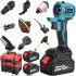 Набор аккумуляторных инструментов Makita 36V 9 в 1 с насадками дрель, гайковерт, пила, мойка высокого давления, реноватор, лобзик, шлифмашинка 2АКБ