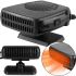 Автомобільний обігрівач салону від прикурювача Auto Heater HJ - 703 Fan 12 volt DC 200W авто дуйка, Тепловентилятор автодуйка 200 Вт Чорний
