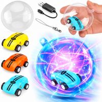 Children's mini car in a ball Hobby Leader Rapid Monster interactive car with 360 degree rotation, toy with LED lighting USB