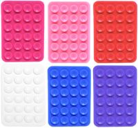 Держатель липпер для телефона на присосках Sticker Side Silicone 8х5.5 см двусторонний силиконовый чехол, 24 присоски для смартфона Octobuddy