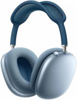 Беспроводные Bluetooth наушники AirPods Max Blue полноразмерные блютуз стереонаушники с микрофоном и шумоподавлением в чехле Smart Case MGYJ3 Синие