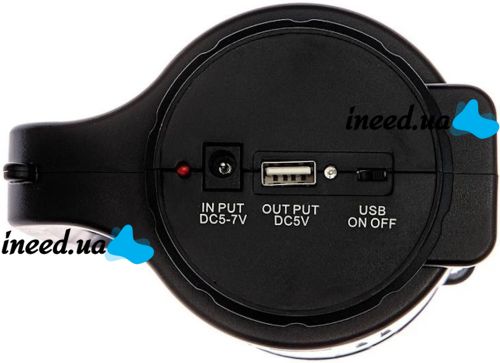 Ручной аварийный фонарь с повербанком Opera Digital OP2895-U 5W 20SMD аккумуляторный светодиодный LED фонарик прожектор 3000mAh Power Bank USB